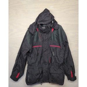 Vintage Nordica Classics Men's SZ L Ski Jacket Winter Coat Nylon7 Pockets 90's